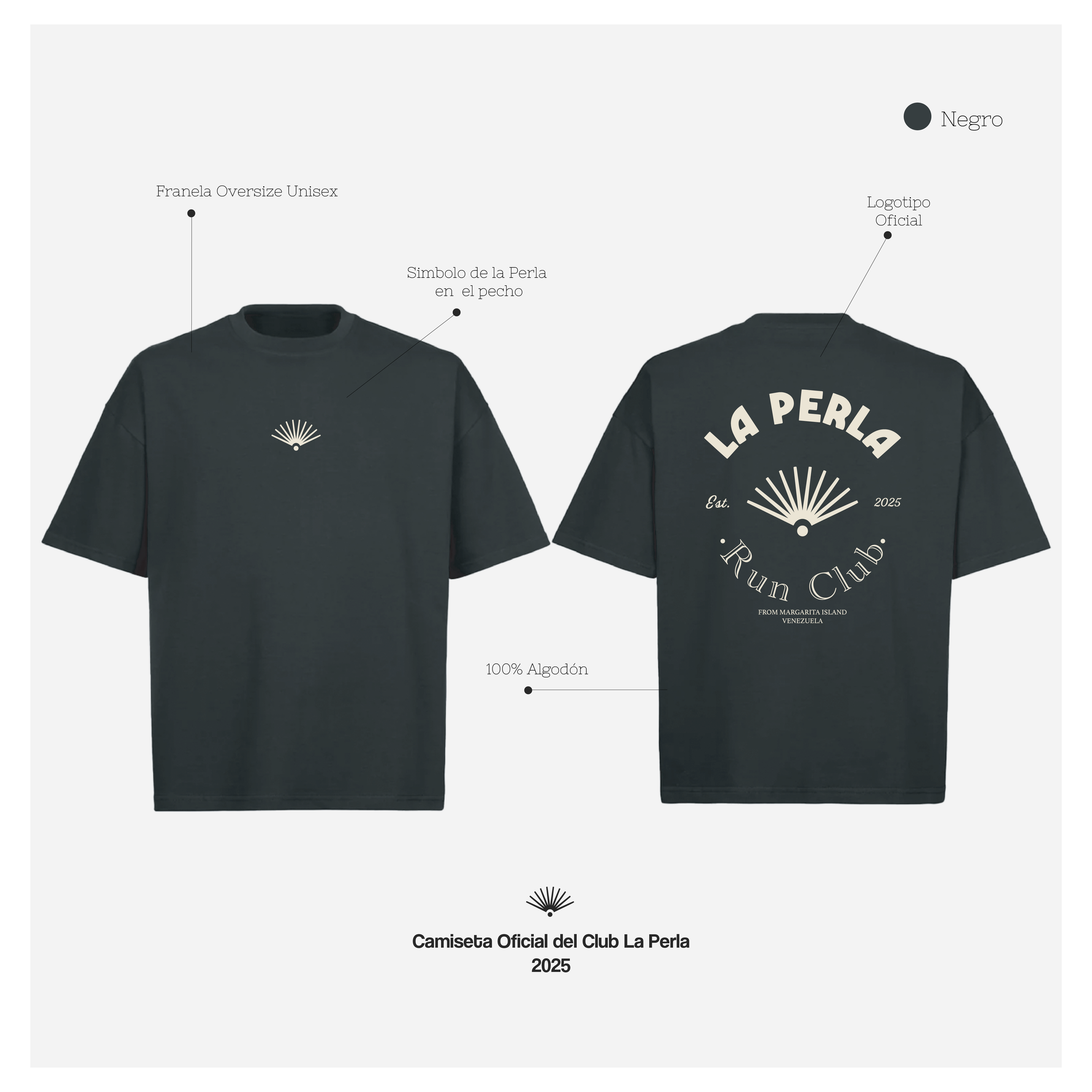 Camisa Oficial La Perla Run Club 2025