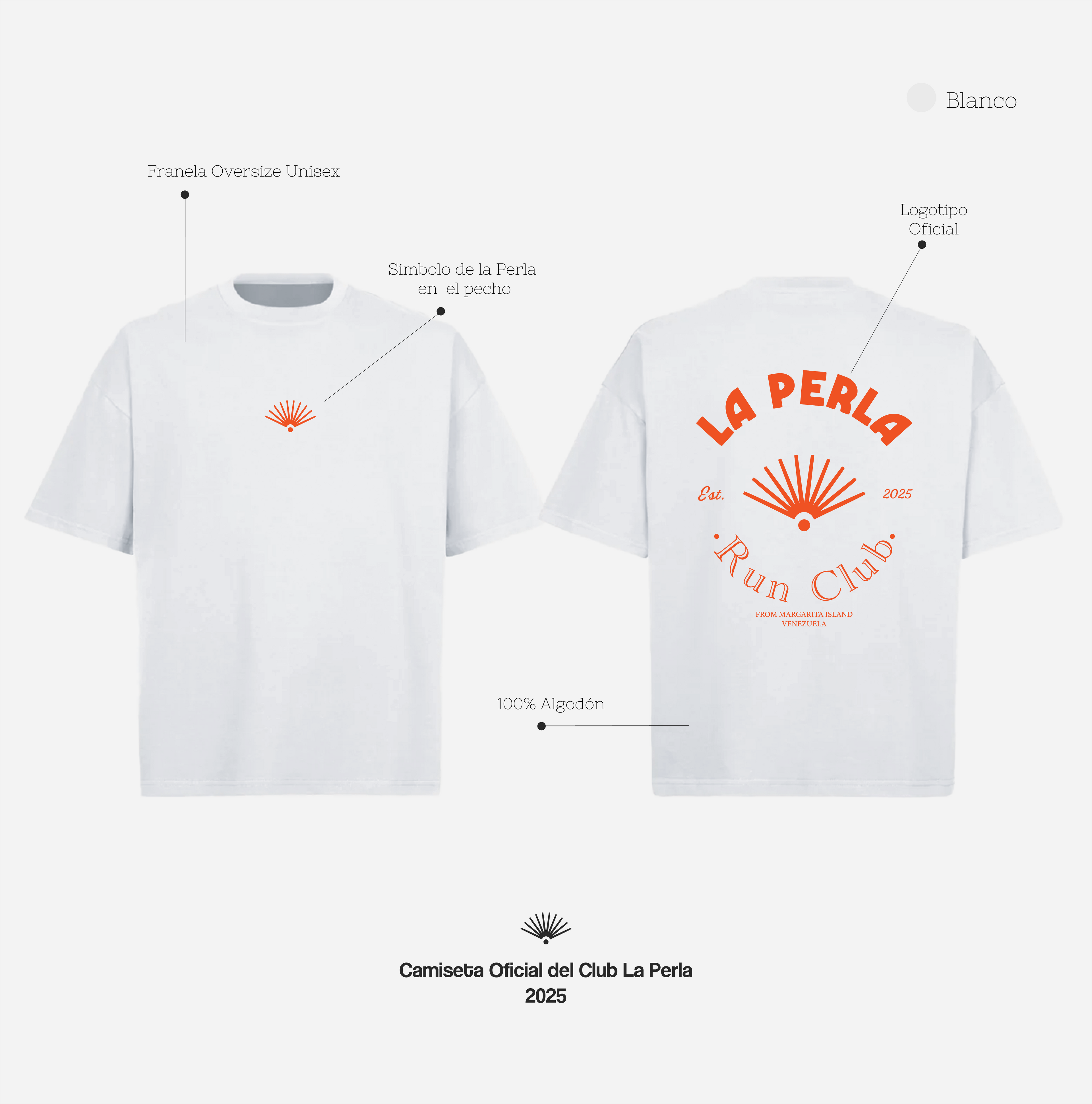 Camisa Oficial La Perla Run Club 2025