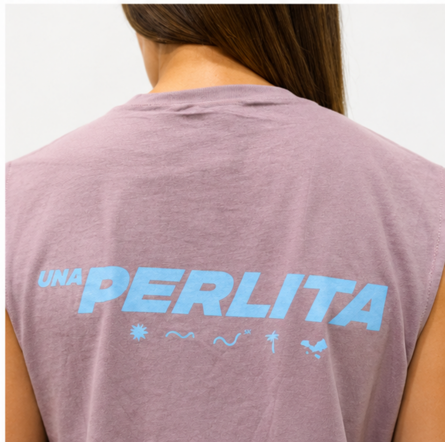 Una Perlita Muscle Tee Mujer